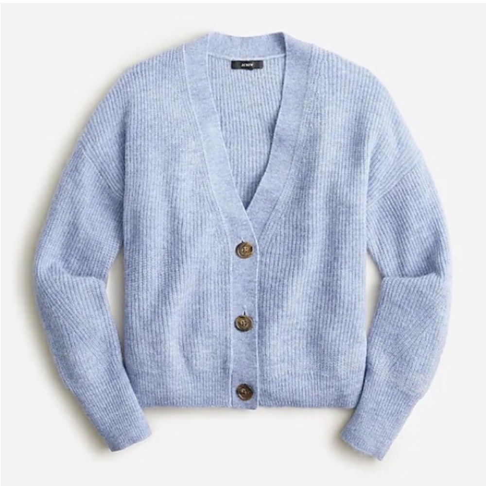 NWT Jcrew ribbed V-neck cardigan sweater size S